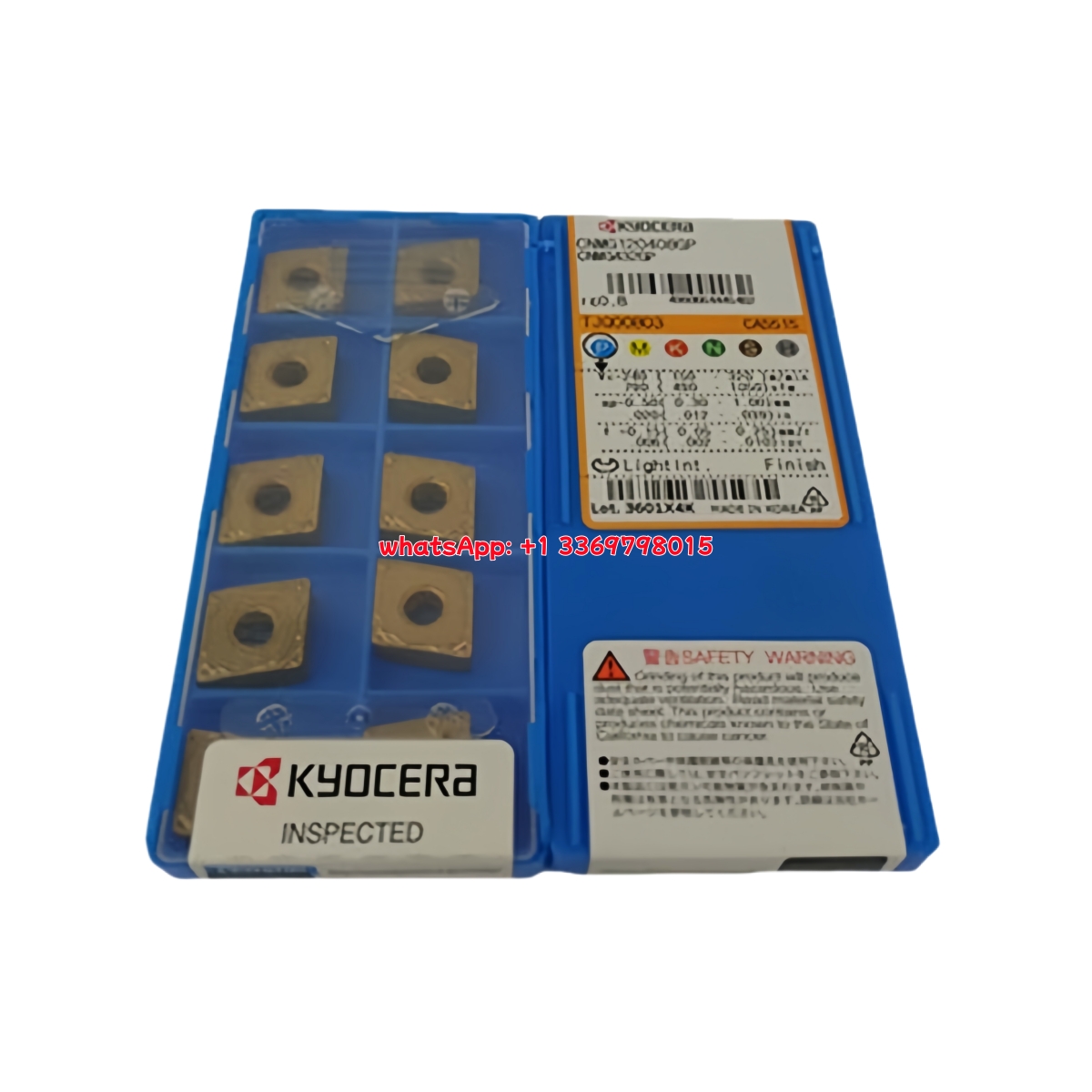 Kyocera CNMG120408-GP CA5515 Carbide Turning Insert - Diamond 80° | Steel, Stainless Steel (10 PCS)