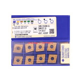 Original Sumitomo CNMG120408N-GU AC830P Carbide Insert - Diamond 80° | Steel (10 PCS)