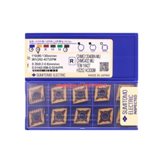 Original Sumitomo CNMG120408N-MU AC630M Carbide Insert - Diamond 80° (10 PCS)