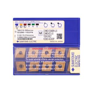 Original Sumitomo CNMG120408N-UX AC820P Carbide Insert - Diamond 80° | Steel (10 PCS)