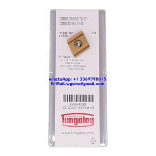 Original Tungaloy CNMG120408R-S-T9125 T9125 Carbide Insert - Diamond 80° | Steel (10 PCS)