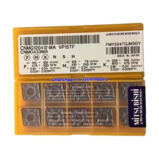 Original Mitsubishi CNMG120412-MA VP15TF Carbide Insert - Diamond 80° | Steel, Stainless Steel (10 PCS)