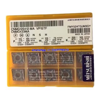 Original Mitsubishi CNMG120412-MA VP15TF Carbide Insert - Diamond 80° | Steel, Stainless Steel (10 PCS)