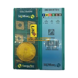 Original TaeguTec CNMG120412-MT TT8115 Carbide Insert - Diamond 80° (10 PCS)
