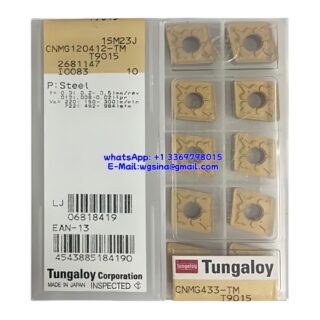 Original Tungaloy CNMG120412-TM T9015 Carbide Insert - Diamond 80° (10 PCS)