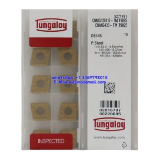 Original Tungaloy CNMG120412-TM T9025 Carbide Insert - Diamond 80° (10 PCS)