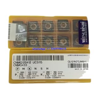 Original Mitsubishi CNMG120412 UC5115 Carbide Insert - Diamond 80° | Steel (10 PCS)