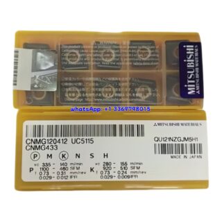 Original Mitsubishi CNMG120412 UC5115 Carbide Insert - Diamond 80° | Steel (10 PCS)