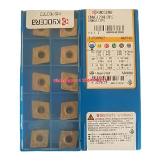 Original Kyocera CNMG120412PS CA5525 Carbide Insert - Diamond 80° | Steel (10 PCS)