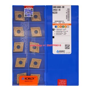 Original Korloy CNMG160608-HM NC3120 Carbide Turning Insert - Diamond 80° (10 PCS)