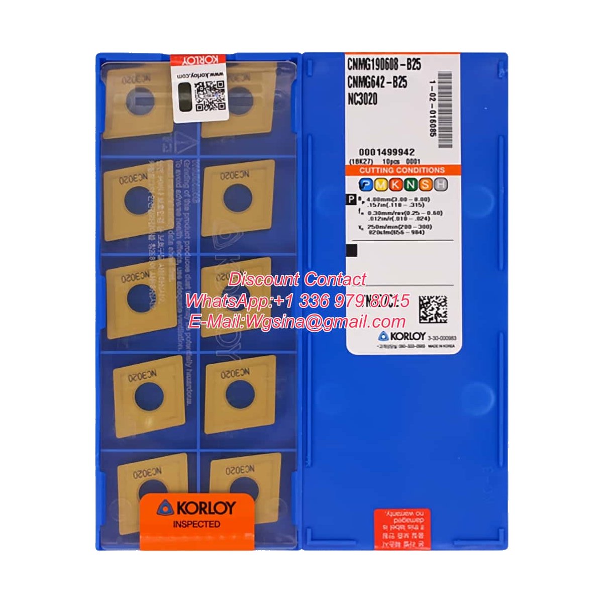 CNMG190608-B25 NC3020