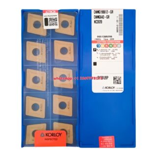 Original Korloy CNMG190612-GR NC3020 Carbide Turning Insert - Diamond 80° | Cast Iron (10 PCS)