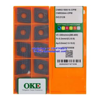 Original OKE CNMG190616-OPM OC2125 Carbide Insert - Diamond 80° (10 PCS)