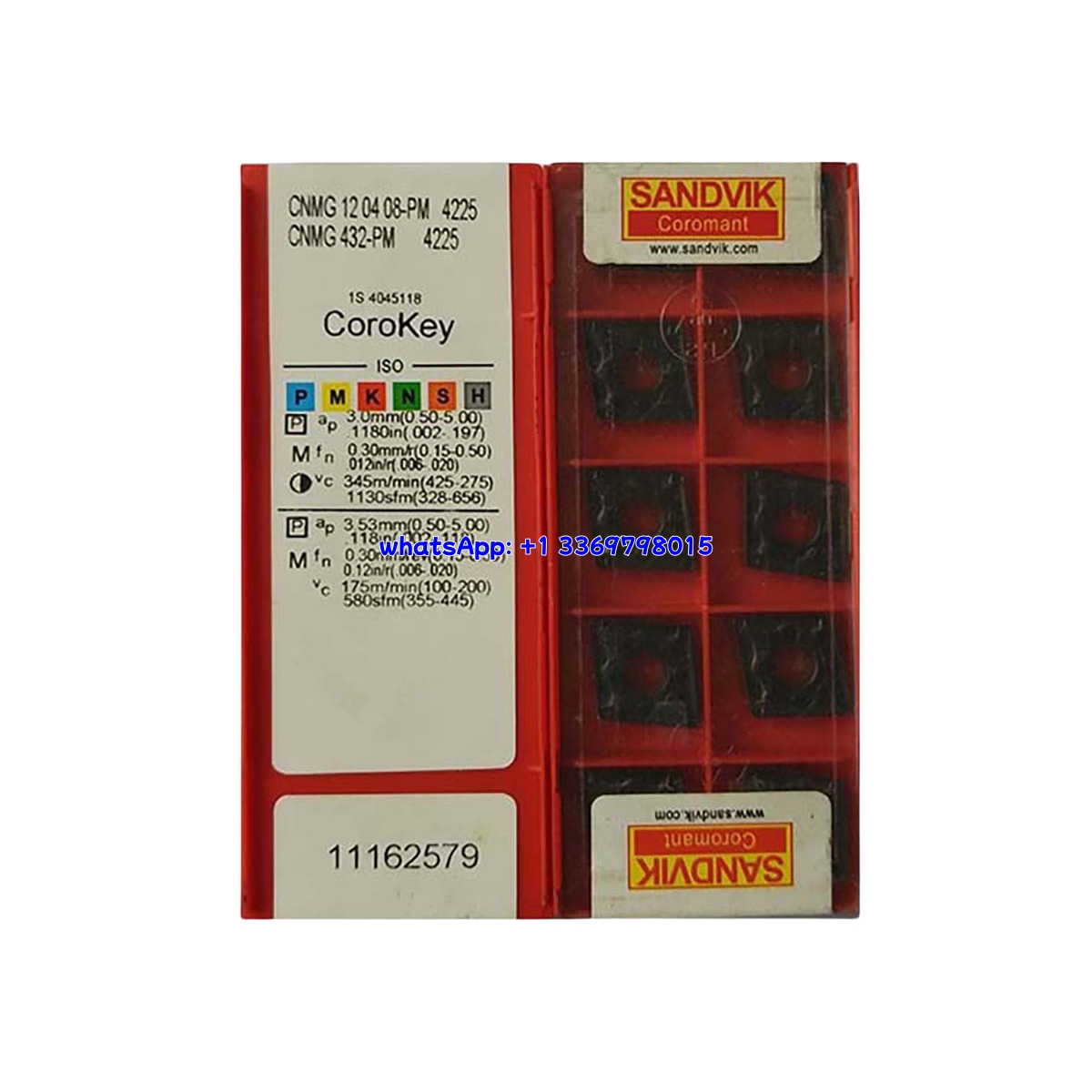 Sandvik 08-PM Carbide Turning Insert | Steel, Hardened Steel