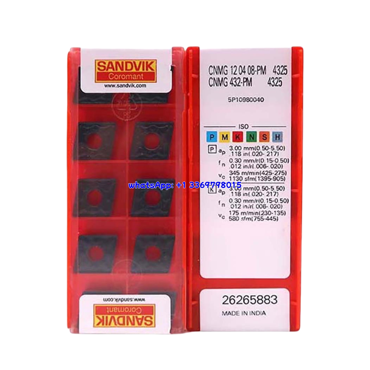 Sandvik 08-PM Carbide Turning Insert | Steel