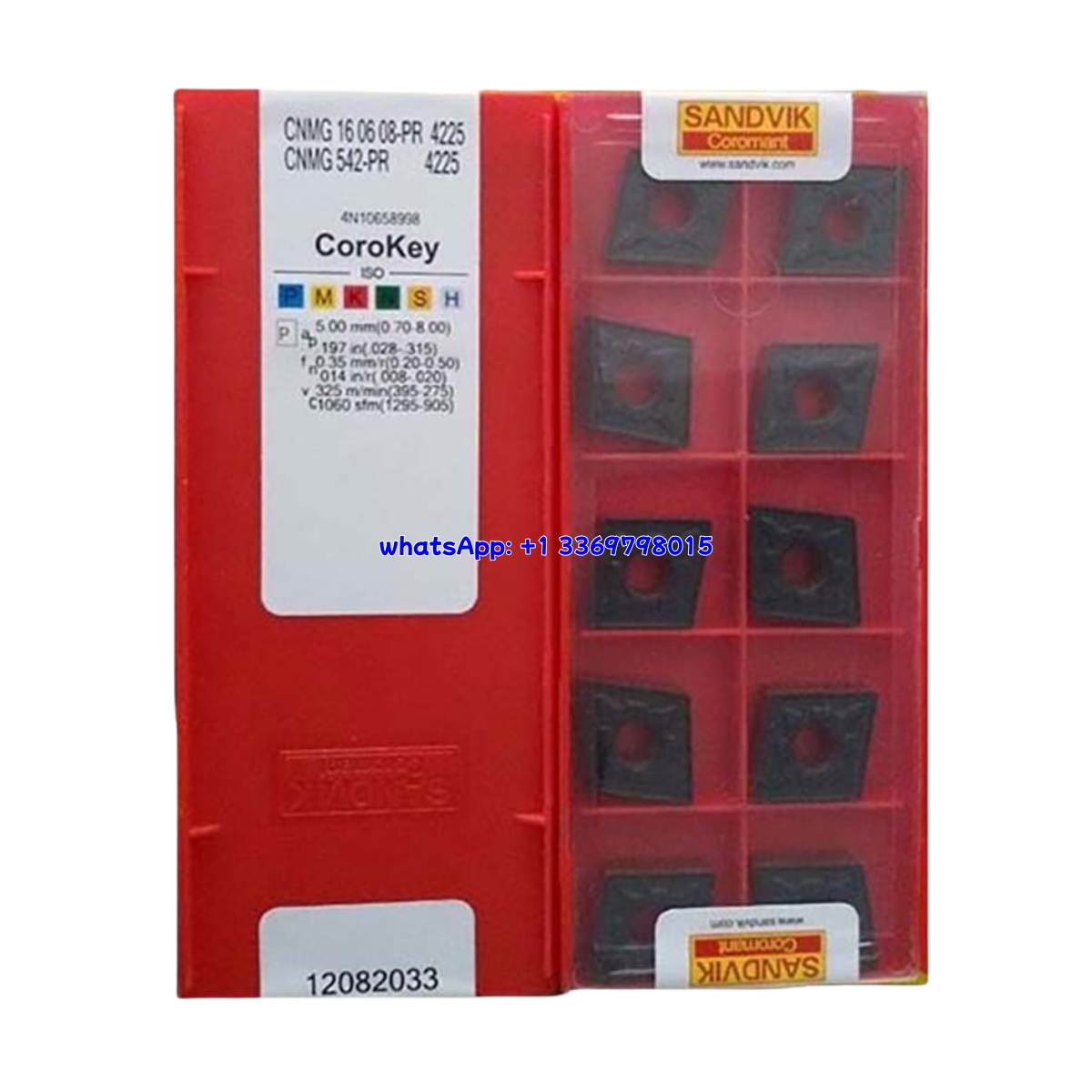 Sandvik 08-PR Carbide Turning Insert | Steel, Hardened Steel