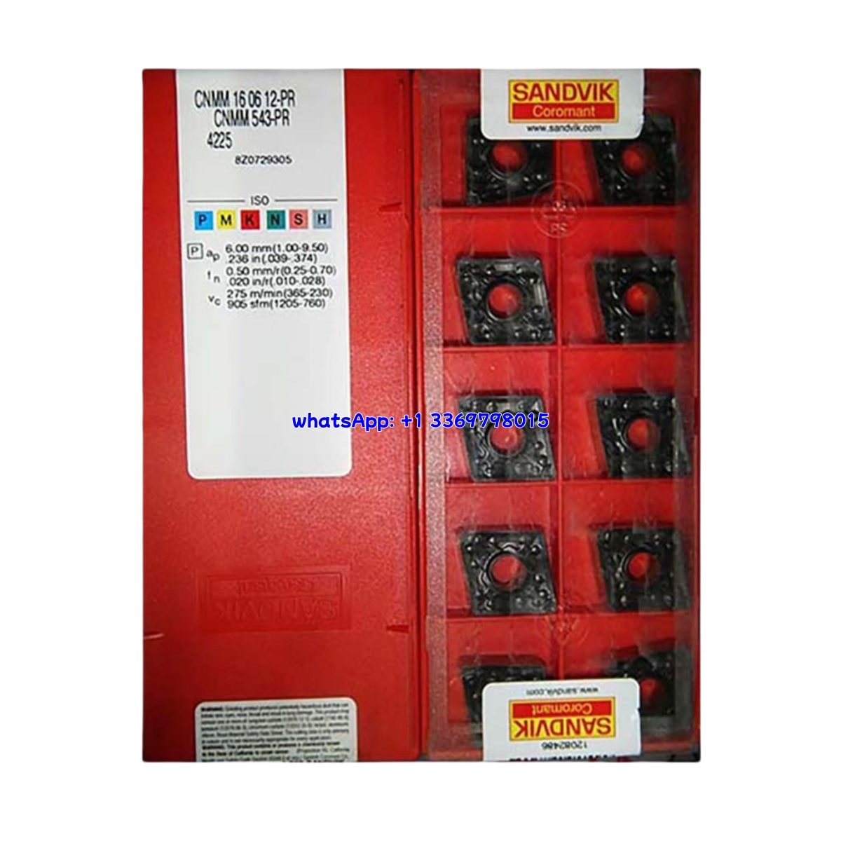 Sandvik 08-PR Carbide Turning Insert | Steel, Hardened Steel