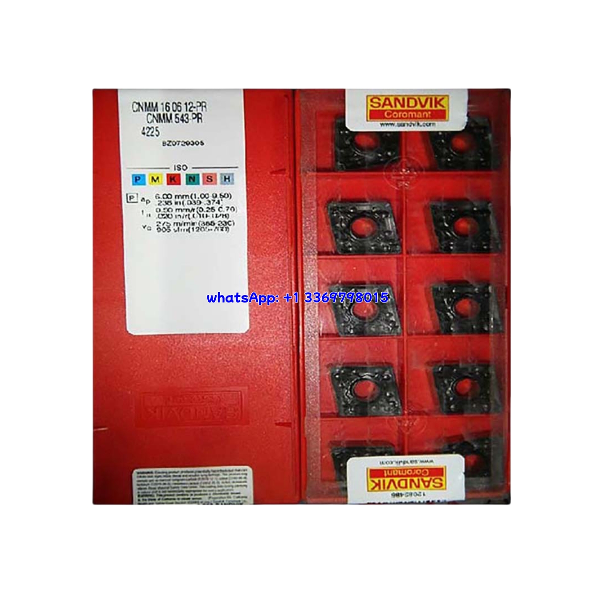 Sandvik 12-PR Carbide Turning Insert | Steel, Hardened Steel