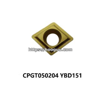 Original ZCC-CT CPGT050204 YBD151 Carbide Turning Insert - Diamond 80° | Steel, Cast Iron, Non-ferrous (10 PCS)