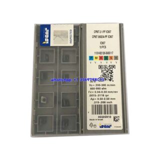 Original Iscar CPMT060204-PF IC907 Carbide Turning Insert - Diamond 80° | Stainless Steel & More (10 PCS)