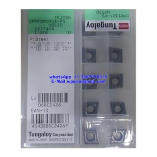 Original Tungaloy CPMT090304-PS NS530 Carbide Insert - Diamond 80° (10 PCS)