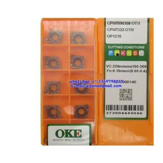 Original OKE CPMT090308-OTM OP1215 Carbide Insert - Diamond 80° (10 PCS)