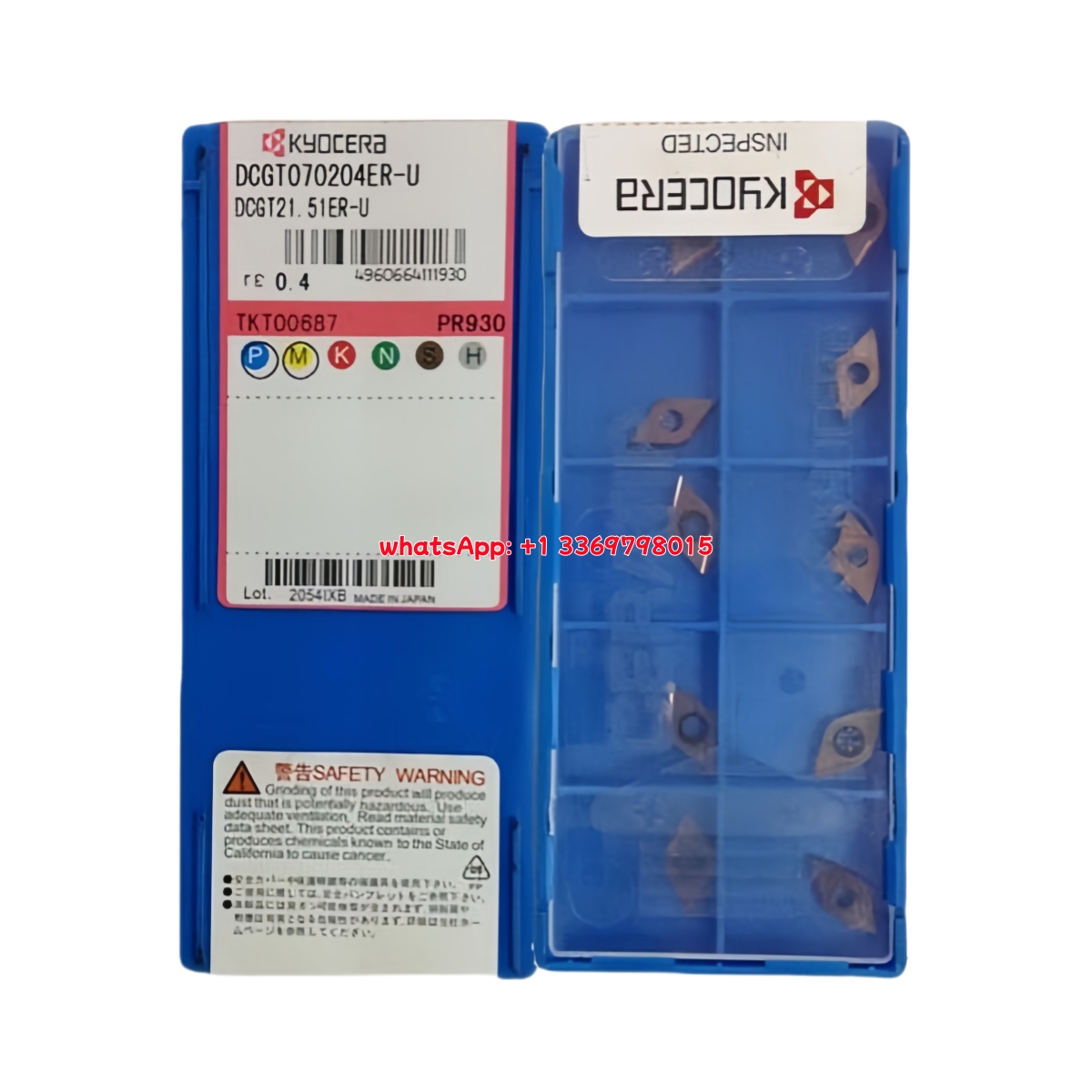 Kyocera DCGT070204ER-U PR930 Carbide Insert - Diamond 55° | Steel (10 PCS)