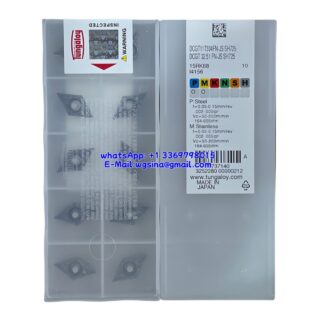 Original Tungaloy DCGT11T304FN-JS SH725 Carbide Insert - Diamond 55° (10 PCS)