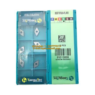 Original TaeguTec DCGT11T308-FL Carbide Turning Insert - Diamond 55° (10 PCS) K10 DCGT11T308-FL K10