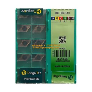 Original TaeguTec 11T304 Carbide Insert (10 PCS) DCGT FL K10 DCGT 11T304 FL K10