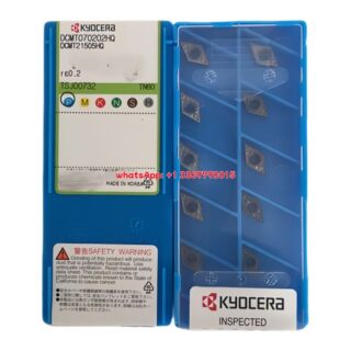 Original Kyocera DCMT070202-HQ Carbide Insert - Diamond 55° (10 PCS) TN60 DCMT070202-HQ TN60