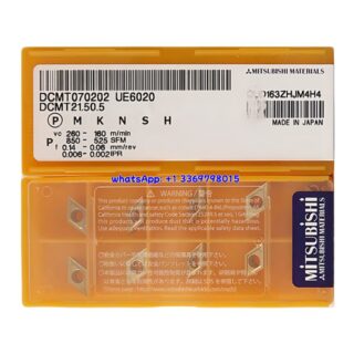 Original Mitsubishi DCMT070202 UE6020 Carbide Insert - Diamond 55° | Steel, Stainless Steel (10 PCS)