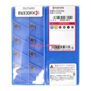 Original Kyocera DCMT070202-HQ PR930 Carbide Turning Insert - Diamond 55° (10 PCS)