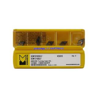 Original Kennametal DCMT070202LF KC5010 Carbide Insert - Diamond 55° | Steel (10 PCS)