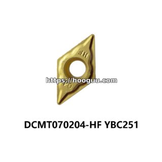 Original ZCC-CT DCMT070204-HF YBC251 Carbide Turning Insert - Diamond 55° | Steel, Cast Iron (10 PCS)