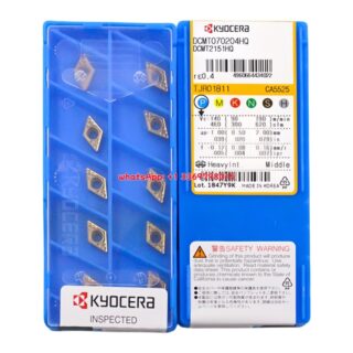 Original Kyocera DCMT070204-HQ CA5525 Carbide Insert - Diamond 55° | Steel (10 PCS)