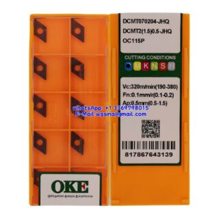 Original OKE DCMT070204-JHQ OC115P Carbide Insert - Diamond 55° (10 PCS)