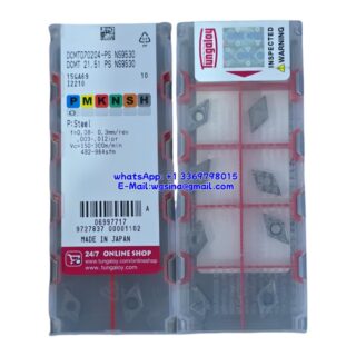 Original Tungaloy DCMT070204-PS NS9530 Carbide Insert - Diamond 55° (10 PCS)