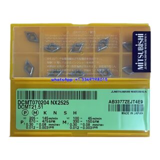Original Mitsubishi DCMT070204 NX2525 Carbide Insert - Diamond 55° | Steel & More (10 PCS)