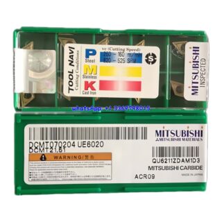 Original Mitsubishi DCMT070204 UE6020 Carbide Insert - Diamond 55° | Steel & More (10 PCS)