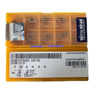 Original Mitsubishi DCMT070204 US735 Carbide Insert - Diamond 55° | Steel & More (10 PCS)