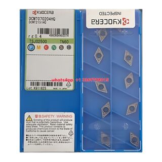 Original Kyocera DCMT070204HQ Carbide Insert - Diamond 55° (10 PCS) TN60 DCMT070204HQ TN60