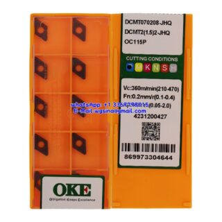 Original OKE DCMT070208-JHQ OC115P Carbide Insert - Diamond 55° (10 PCS)