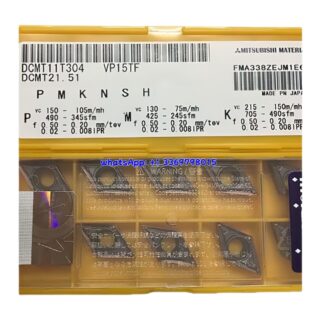 Original Mitsubishi DCMT110304 VP15TF Carbide Insert - Diamond 55° | Steel & More (10 PCS)