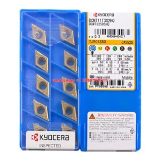Original Kyocera DCMT11T302-HQ CA5525 Carbide Insert - Diamond 55° | Steel (10 PCS)