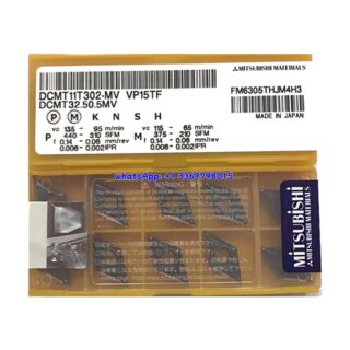 Original Mitsubishi DCMT11T302-MV VP15TF Carbide Insert - Diamond 55° | Steel, Stainless Steel (10 PCS)