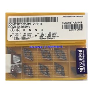 Original Mitsubishi DCMT11T302-MV VP15TF Carbide Insert - Diamond 55° | Steel & More (10 PCS)