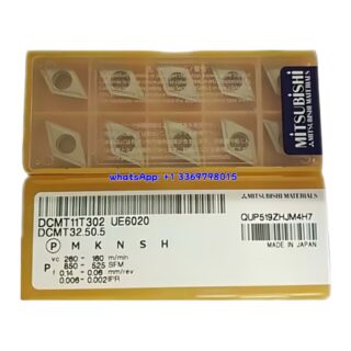 Original Mitsubishi DCMT11T302 UE6020 Carbide Insert - Diamond 55° | Steel, Stainless Steel (10 PCS)