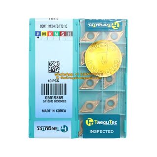 Original TaeguTec DCMT11T304-FG TT8115 Carbide Insert - Diamond 55° (10 PCS)