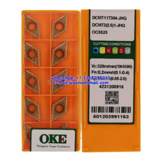 Original OKE DCMT11T304-JHQ OC5525 Carbide Insert - Diamond 55° (10 PCS)